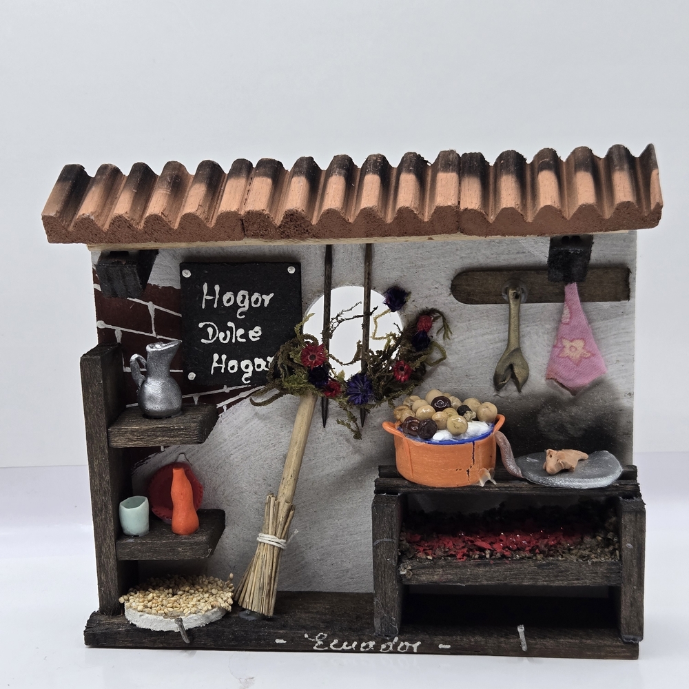 Charming Ecuadorian Kitchen Scene with Rustic Accents